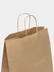 Пакет бумажный крафт 90 г/м, круглая ручка 24 х 14 х 33,5 см