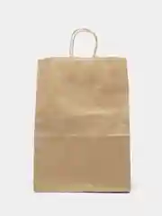 Пакет бумажный крафт 90 г/м, круглая ручка 24 х 14 х 33,5 см