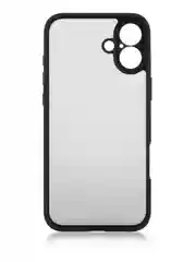 Прозрачный чехол для Apple iPhone 16 Plus пластиковый с силиконом ROSCO противоударный, защита камер