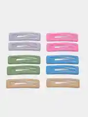 Разноцветный заколки для волос клик-клак матовое покрытие