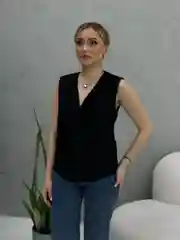 Черный жилетка классическая женская