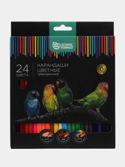 Набор цветных карандашей Дикая Планета 24 цвета