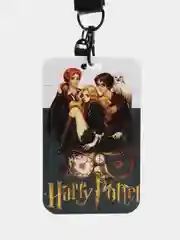 Белый бейдж "Гарри Поттер" школьный чехол для попуска/карты/проездного со шнурком на новый год