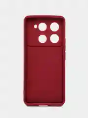 Бордовый чехол для Infinix Note 40, Infinix Note 40 Pro Plus 5G (Инфиникс Ноут 40 Про )