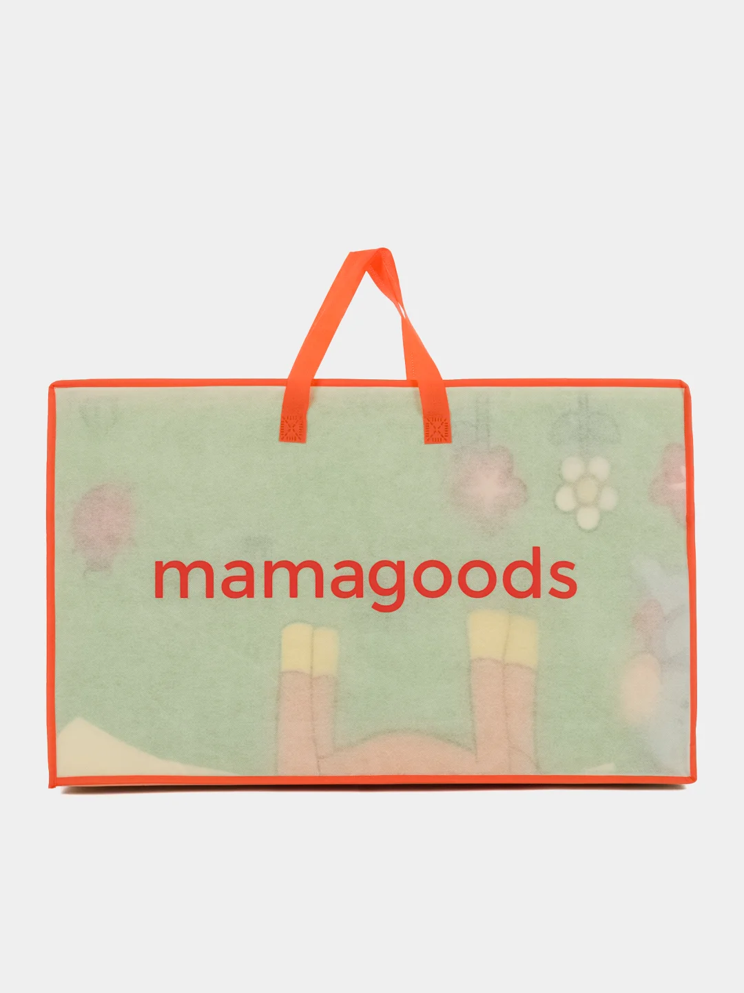 Разноцветный детский коврик для ползания, складной, игровой, Mamagoods, 120 х 180, жираф и зверята