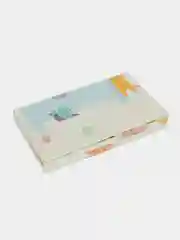Разноцветный детский коврик для ползания складной игровой Mamagoods 120х180 Лес и Жираф