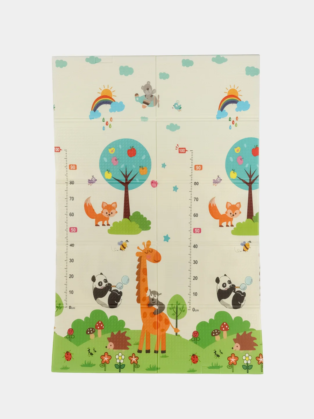 Разноцветный развивающий детский коврик для ползания, игровой, Mamagoods, 120 х 180