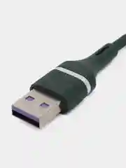 Зеленый кабель для мобильных устройств 3 в 1, с разъемами Lightning, Micro USB, Type C, 1,2м