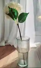 Ваза из рифленного стекла