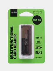 Perfeo Card Reader SD/MMC+Micro SD+MS+M2, (PF-VI-R013 Black) чёрный