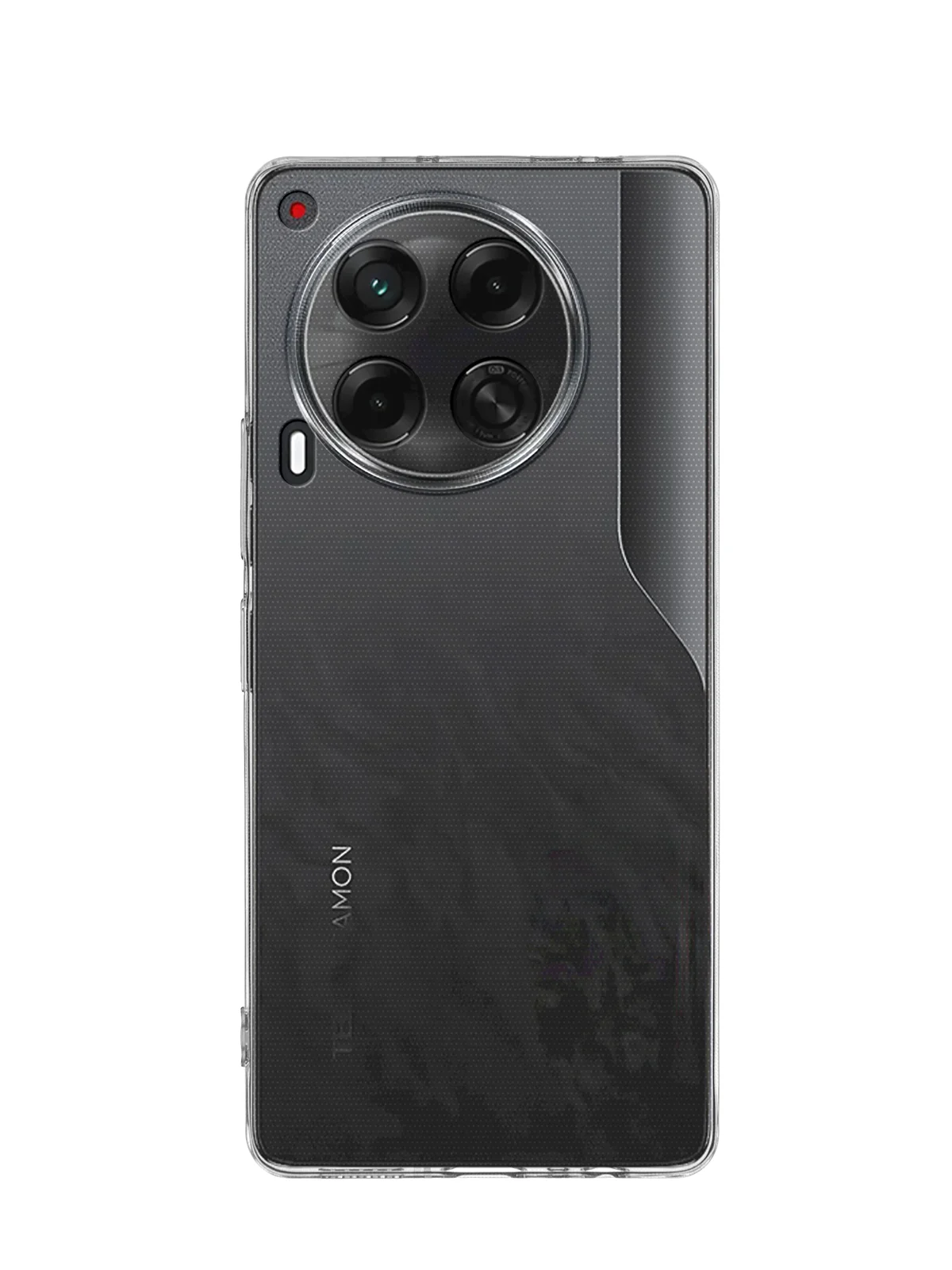 Прозрачный чехол для Tecno Camon 30, 30 5G силиконовый BROSCORP матовый/ прозрачный с защитой камер