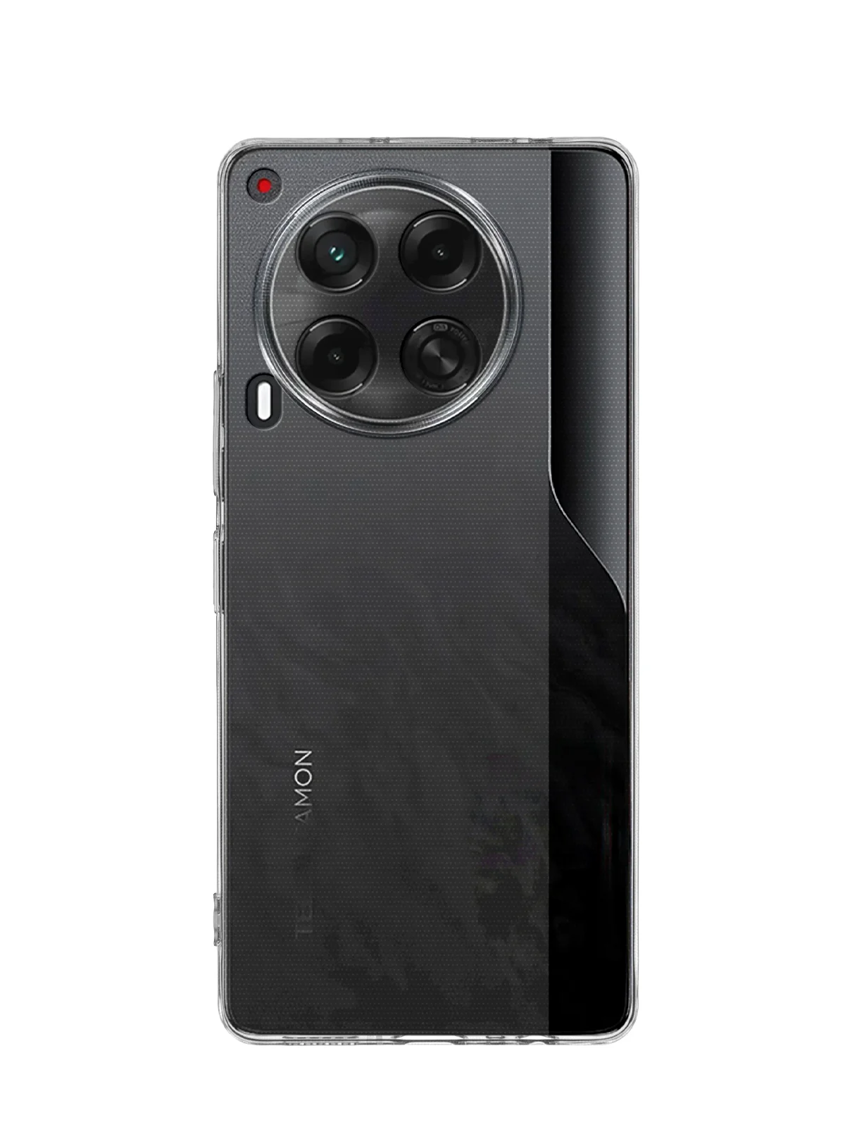 Прозрачный чехол для Tecno Camon 30, 30 5G силиконовый BROSCORP матовый/ прозрачный с защитой камер