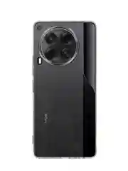 Прозрачный чехол для Tecno Camon 30, 30 5G силиконовый BROSCORP матовый/ прозрачный с защитой камер
