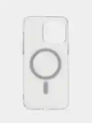Белый чехол Premium MagSafe на iPhone 12/13/14/Pro/Max/Plus, Айфон, магсейф, прозрачный