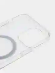 Белый чехол Premium MagSafe на iPhone 12/13/14/Pro/Max/Plus, Айфон, магсейф, прозрачный