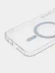 Белый чехол Premium MagSafe на iPhone 12/13/14/Pro/Max/Plus, Айфон, магсейф, прозрачный