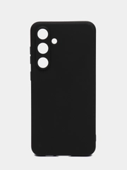 Чехол для Samsung Galaxy S24 FE (Самсунг Галакси С24 ФЕ), прозрачный, черный