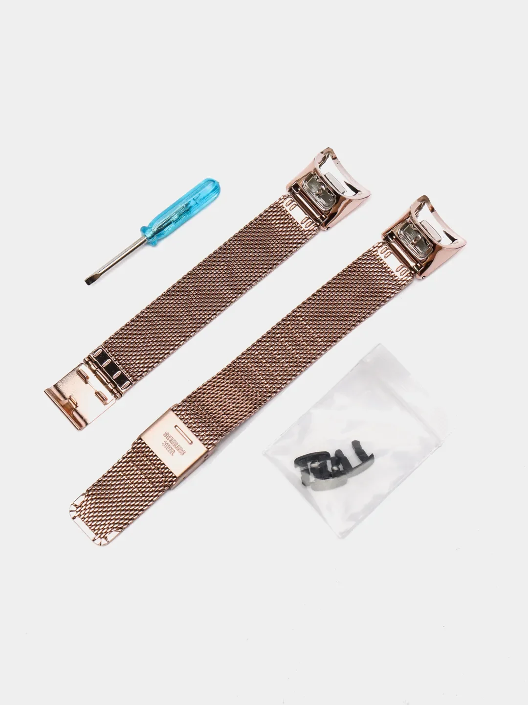Желтый металлический ремешок для Honor Band 4 / 5 стальной фитнес браслет