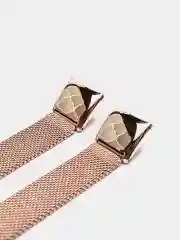 Желтый металлический ремешок для Honor Band 4 / 5 стальной фитнес браслет