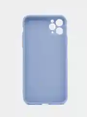 Голубой чехол для IPhone 11 Pro Max однотонный силиконовый с защитой камеры