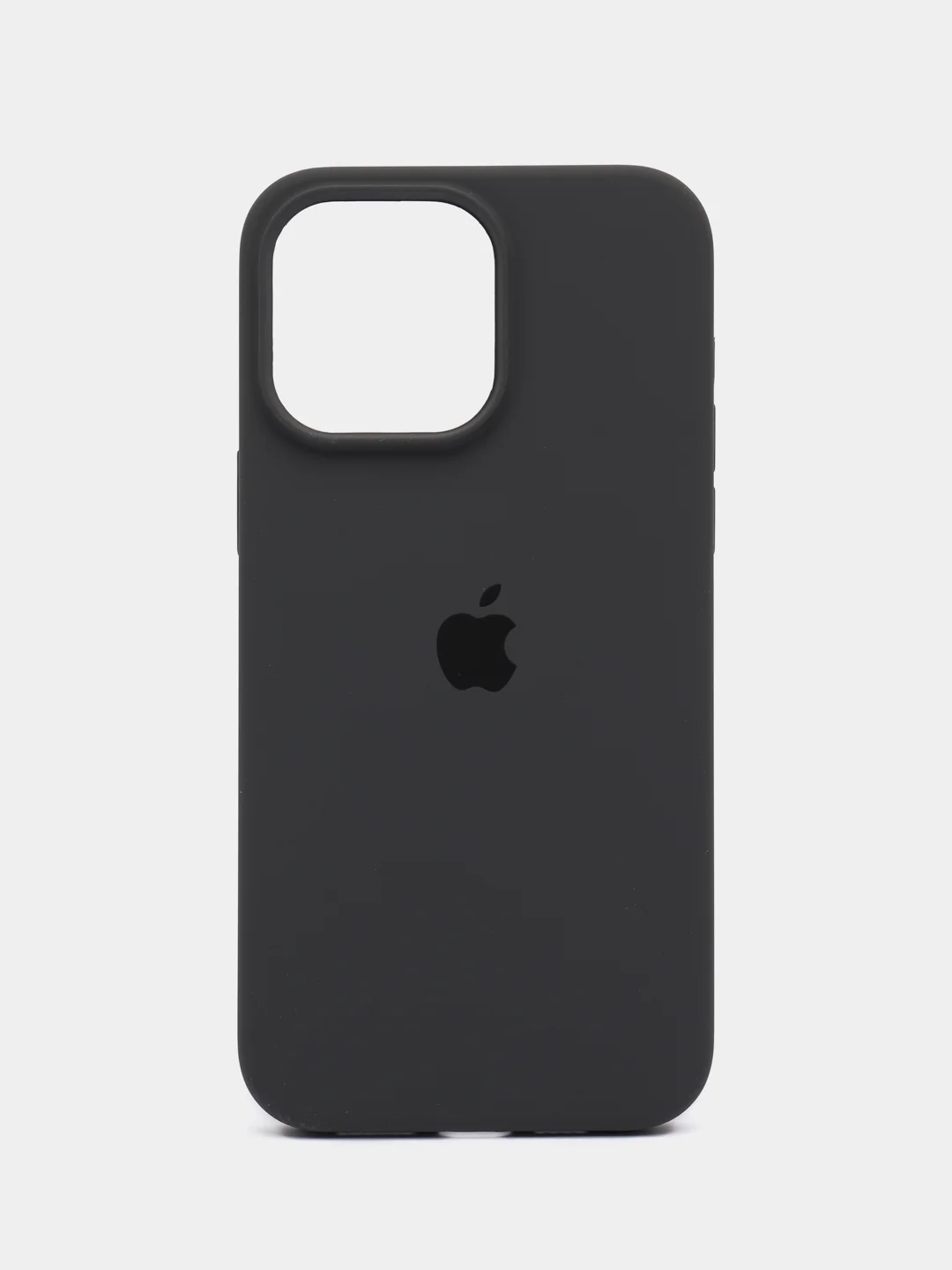 Тёмно-серый чехол силиконовый Silicone Case iPhone 14 / 14 Plus / 14 Pro / 14 Pro Max, закрытый низ