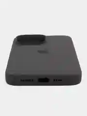 Тёмно-серый чехол силиконовый Silicone Case iPhone 14 / 14 Plus / 14 Pro / 14 Pro Max, закрытый низ