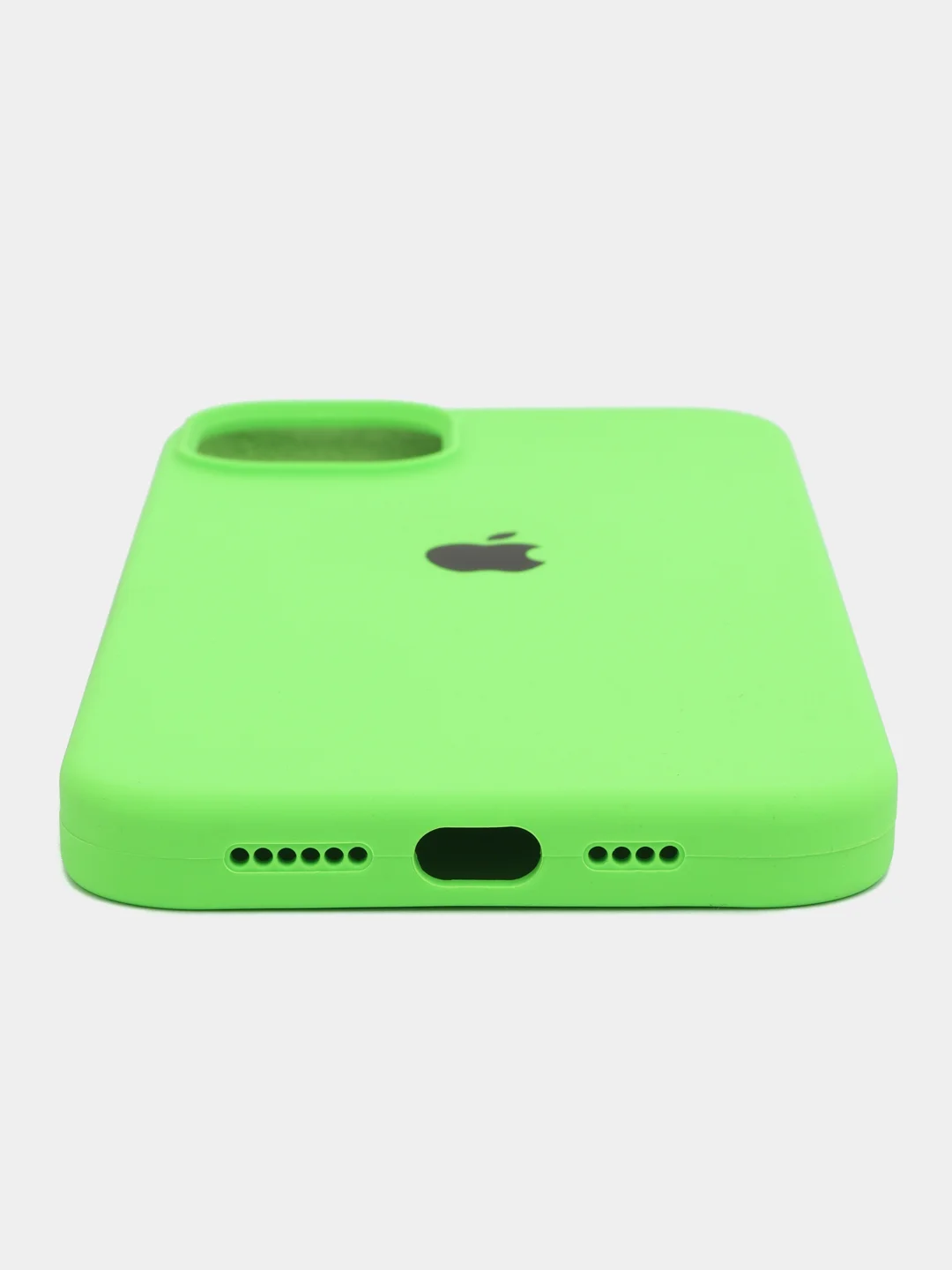 Лайм чехол силиконовый Silicone Case iPhone 14 / 14 Plus / 14 Pro / 14 Pro Max, закрытый низ