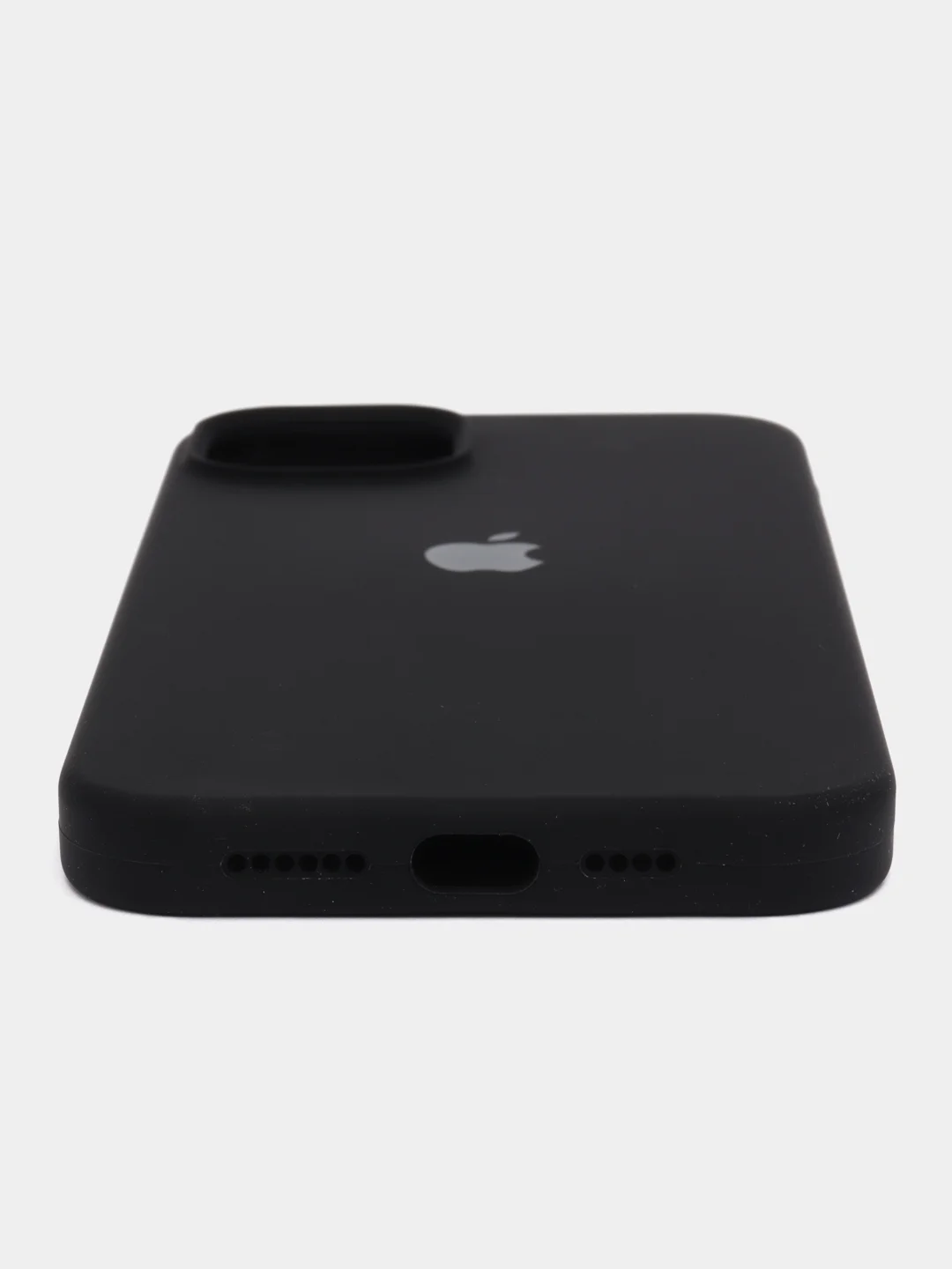 Черный чехол силиконовый Silicone Case iPhone 14 / 14 Plus / 14 Pro / 14 Pro Max, закрытый низ