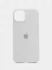 Белый чехол силиконовый Silicone Case iPhone 15 / 15 Plus / 15 Pro / 15 Pro Max, закрытый низ