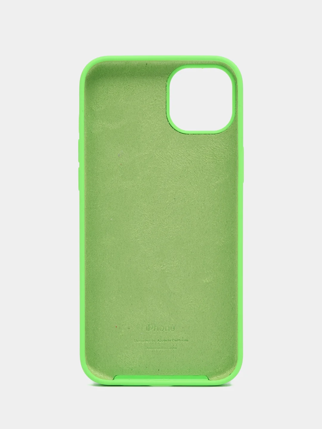 Лайм чехол силиконовый Silicone Case iPhone 14 / 14 Plus / 14 Pro / 14 Pro Max, закрытый низ