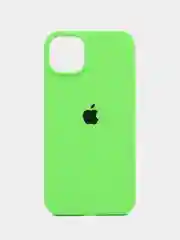 Лайм чехол силиконовый Silicone Case iPhone 14 / 14 Plus / 14 Pro / 14 Pro Max, закрытый низ