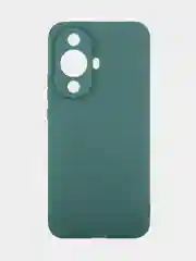 Тёмно-зелёный чехол для Huawei Nova 12S / 12 Lite / 12 Active Edition / 11 силиконовый BROSCORP матовый