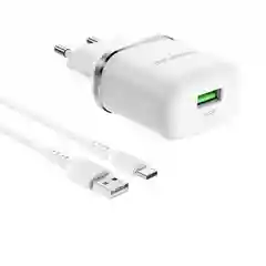 Зарядное устройство Borofone BA36A с кабелем Type-C, быстрая зарядка 3.0, 18W