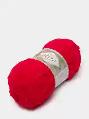 Красный плюшевая пряжа Alize Softy Plus ( Софти плюс)