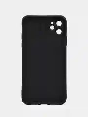 Черный чехол для айфон (iPhone) 11 12 13 14 15 Pro Max Mini силиконовый
