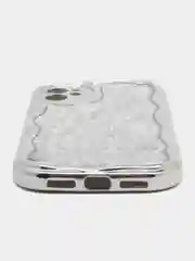 Серебряный чехол для айфон (iPhone) 11 12 13 14 15 Pro Max , 7 8 Plus, XR, X XS силиконовый