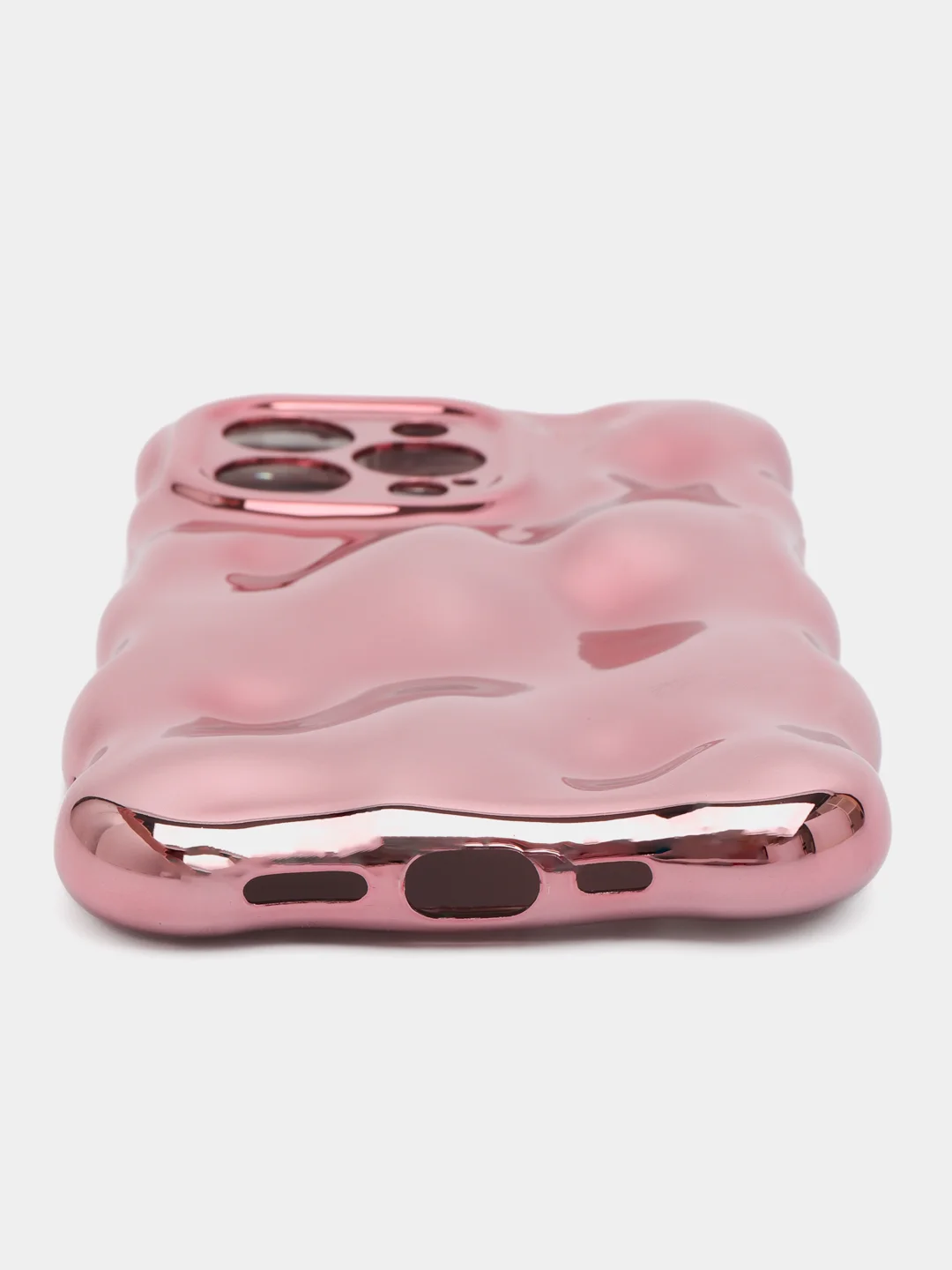 Вишнёвый чехол для айфон (iPhone) 11 12 13 14 15 16 Pro Max Plus силиконовый с защитой камеры