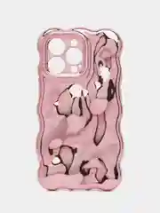 Вишнёвый чехол для айфон (iPhone) 11 12 13 14 15 16 Pro Max Plus силиконовый с защитой камеры