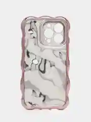 Вишнёвый чехол для айфон (iPhone) 11 12 13 14 15 16 Pro Max Plus силиконовый с защитой камеры
