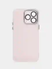 Розовый чехол для айфон (iPhone) 11 12 13 14 15 Pro Max силиконовый прозрачный