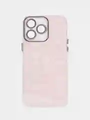 Розовый чехол для айфон (iPhone) 11 12 13 14 15 Pro Max силиконовый прозрачный