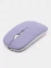 Фиолетовый мышь компьютерная, бесшумная, беспроводная, RGB-подсветка, USB зарядка