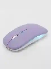 Фиолетовый мышь компьютерная, бесшумная, беспроводная, RGB-подсветка, USB зарядка