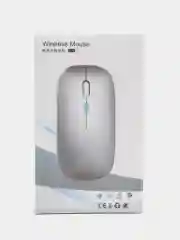 Розовый мышь компьютерная, бесшумная, беспроводная, RGB-подсветка, USB зарядка