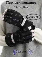 Хром варежки/перчатки зимние, лыжные сенсорные с теплым подкладом