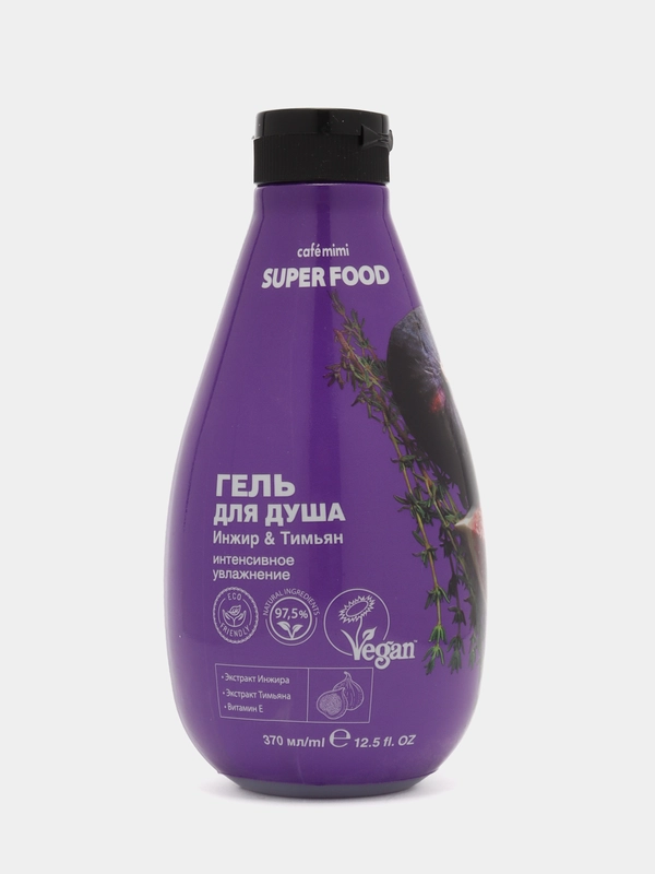 Гель для душа Cafe mimi Super food инжир & тимьян 370мл