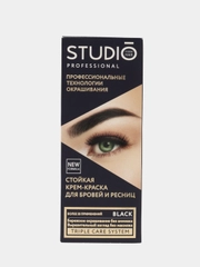 Комплект Studio Professional для окрашивания бровей и ресниц, черный
