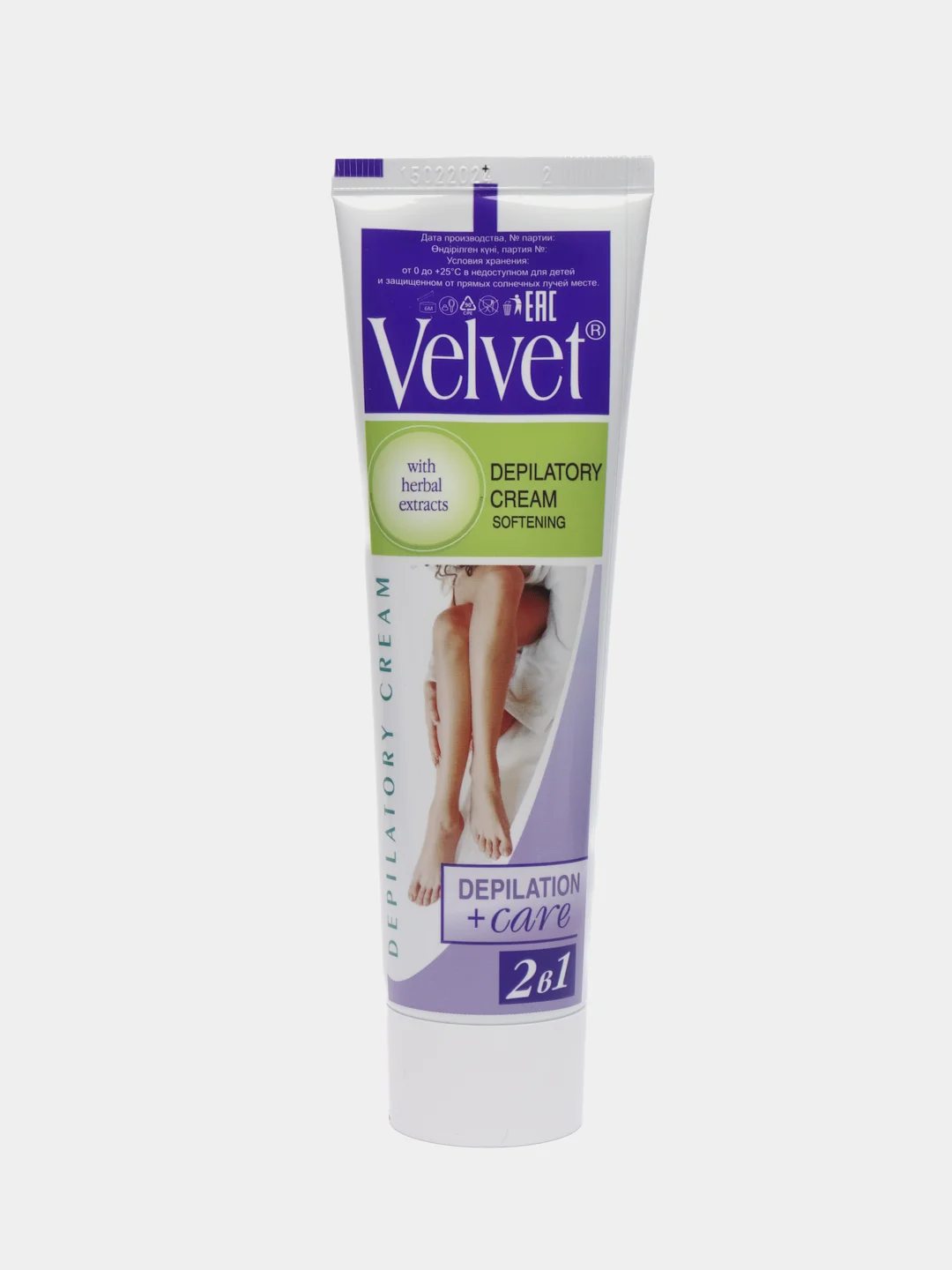 Velvet Депилятор 2 в 1 смягчающий полевые цветы, 100 мл