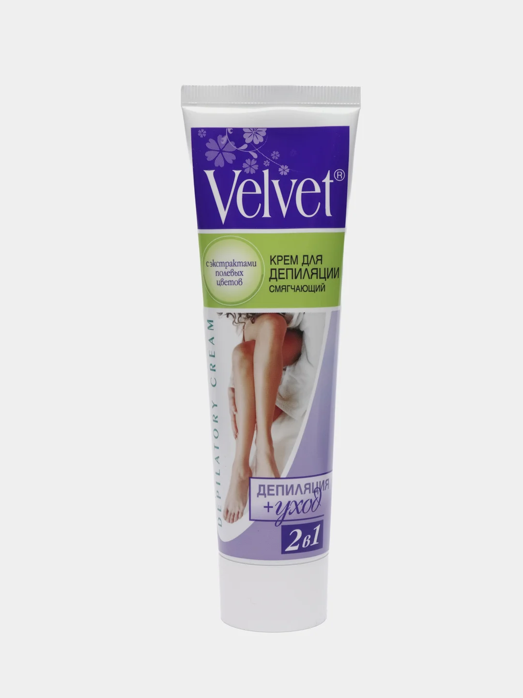 Velvet Депилятор 2 в 1 смягчающий полевые цветы, 100 мл