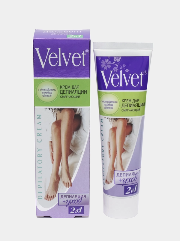 Velvet Депилятор 2 в 1 смягчающий полевые цветы, 100 мл